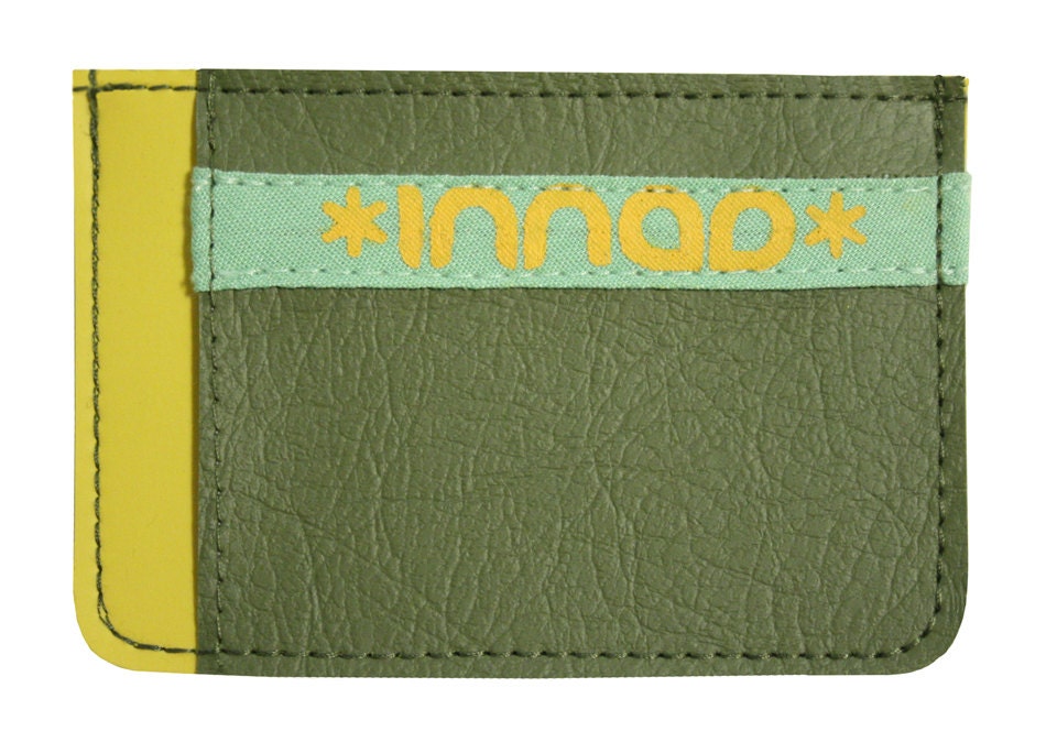 Yellow Olive Seafoam Ultra Slim Wallet
