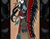 Wakanda Native American Magical Peace Warrior 8x10 Signed PRINT