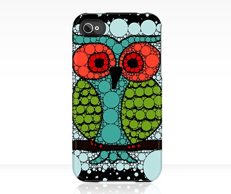 iPhone or iPod Case OWL Uncommon Slider Case teal aqua blue green red black iPhone 5 4/4s 3GS iPod - beththompsonart iPhone or iPod Case OWL Uncommon Slider Case teal aqua blue green red black iPhone 5 4/4s 3GS iPod - beththompsonart
