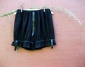 Edwardian Elfin Black as Night Bloomers size Small Medium Large Ready to Ship