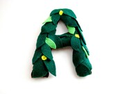 Woods-y felt initial from the forest, letter A