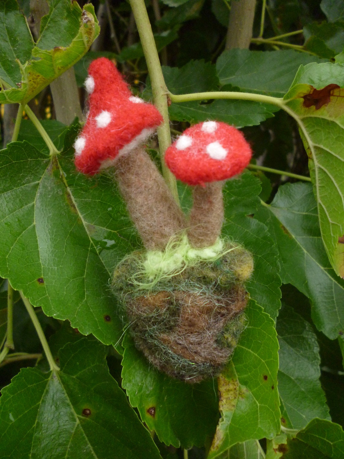 Hair Ornament Brooch Clip Fascinator Magic Mushrooms Made to Order