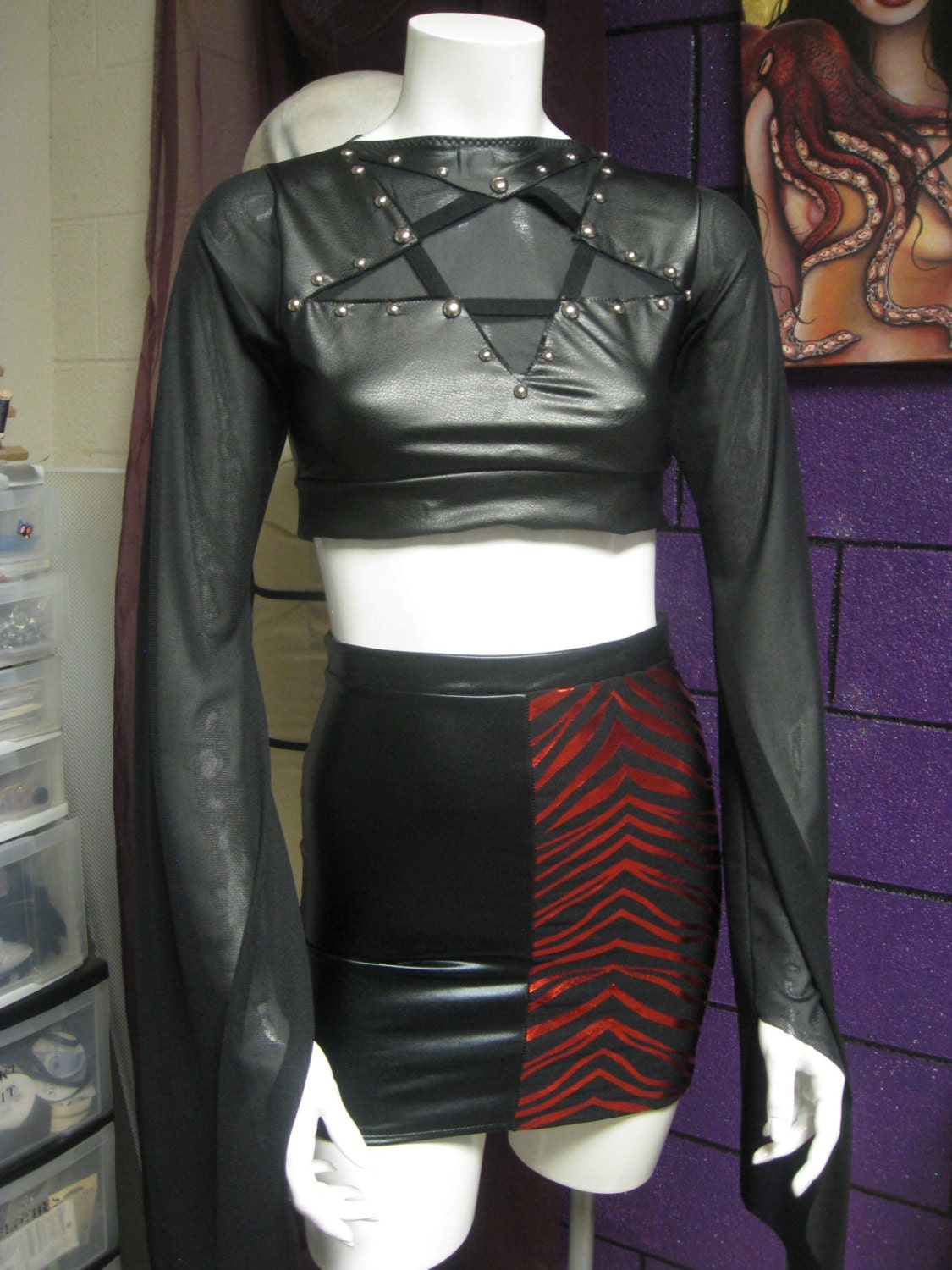 Zebra Half high waisted skirt