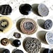 Antique Buttons Large Group of 25 Vintage Collection Victorian   C11