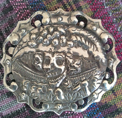 Frida Style Day of the Dead pendant Catrina