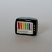 75 PERCENT OFF Miniature Television Black Little TV ceramic clay prop terrarium printers drawer display
