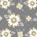 Adornit Capri Yellow Sunshine Blossoms  Cotton Fabric 1 Yard