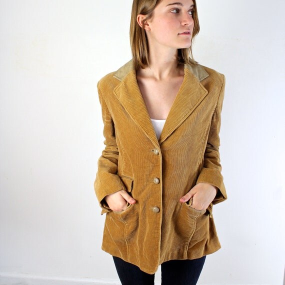 Vintage 1960s Blazer - Corduroy Blazer