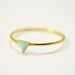 1 Tiny triangle ring- dainty ring- stackable ring- mini geometric ring