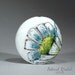 Daisy -Lampwork lentil shape focal bead-42mm