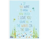 Children's Wall Art / Nursery Decor If You Want to Know How Much I Love You - 11x14 inch Poster Print