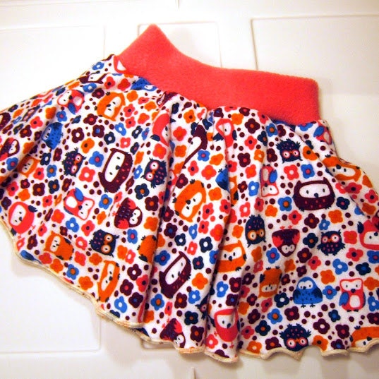 Newborn Fleece Diaper Cover with cute skirty