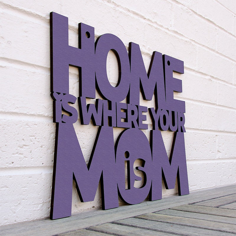 Home is Where your Mom is (home sweet home, gift for mom)