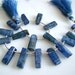 1/2 Strand---Natural Blue Kyanite Sticks Tip Drilled Briolettes