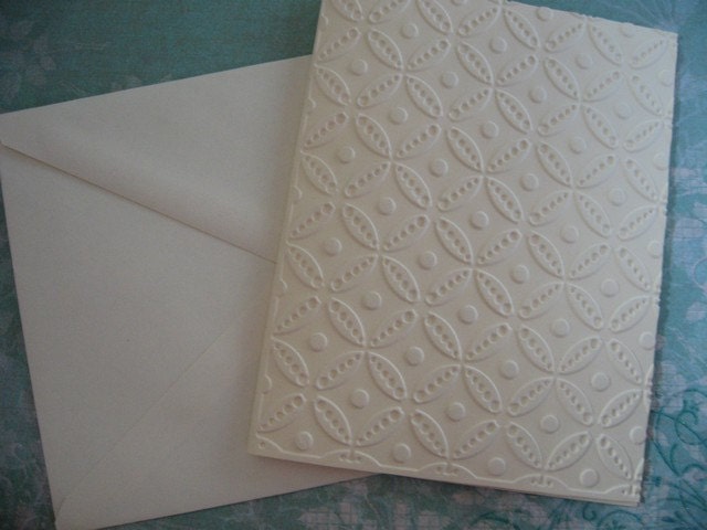 Embossed Note Cards