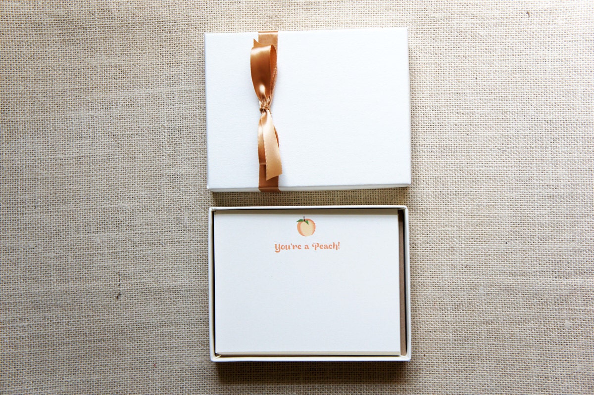 SALE Peach Gift Box