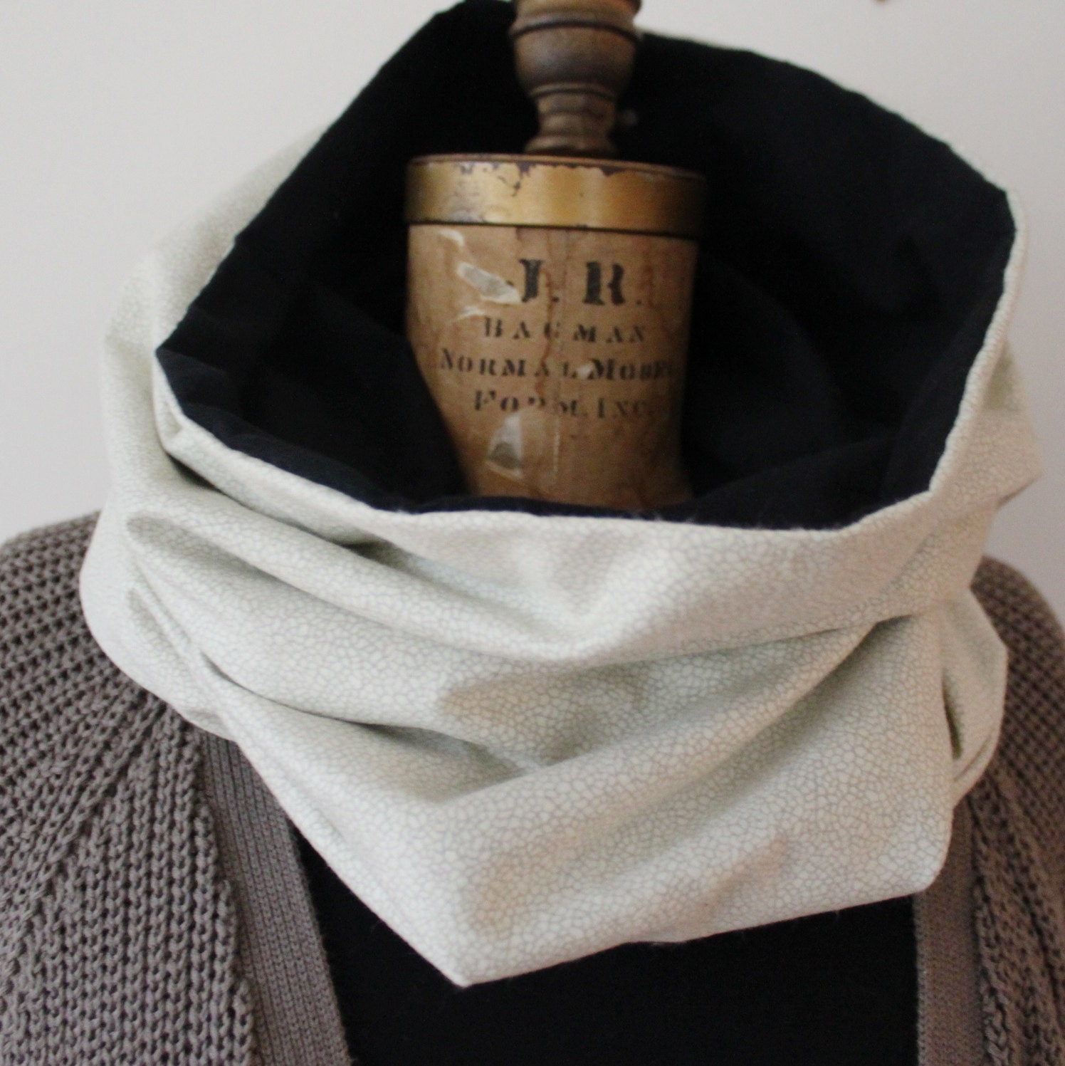 reversible flannel cowl 4.
