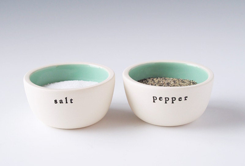 salt and pepper bowls.