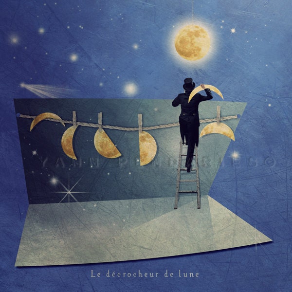 I love you to the moon and back - Fun home décor - Royal blue - Space room decor - Nursery decor - Astronomy print - 6x6 (15x15cm)