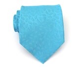 Blue Necktie - Blue Paisley Silk Tie