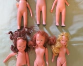 Group of AS-IS Nancy Ann Storybook Dolls - 5 Bisque, 1 Plastic - 1940s