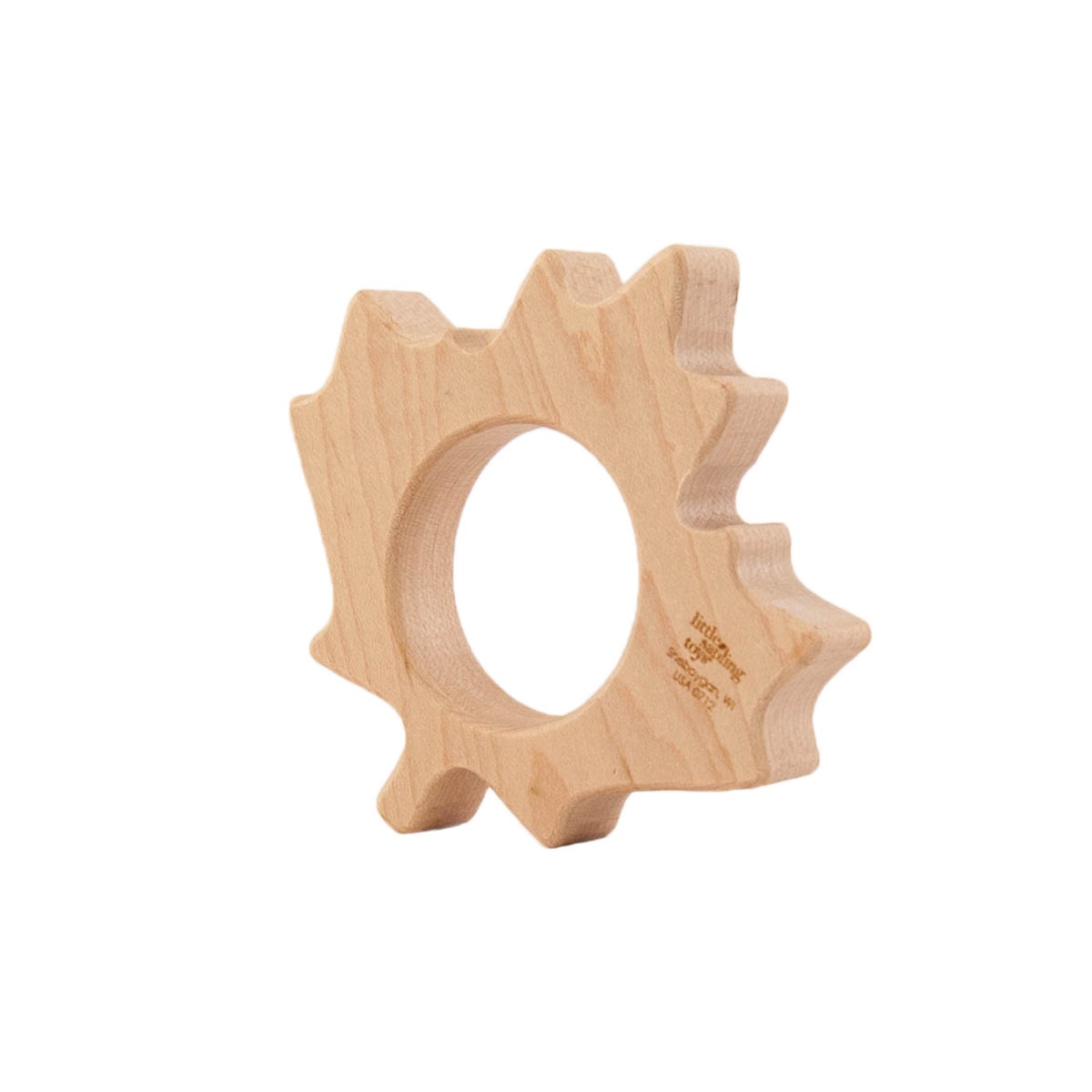 Wood Teether Maple Leaf wooden teether baby toy