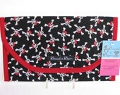 Pirate Skulls Diaper and Wipes Case Holder Clutch