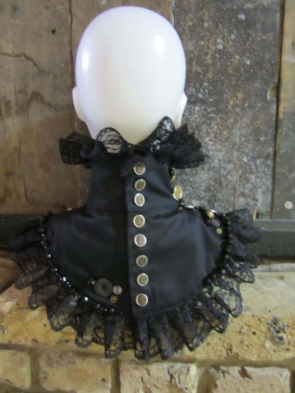 Steampunk black collar