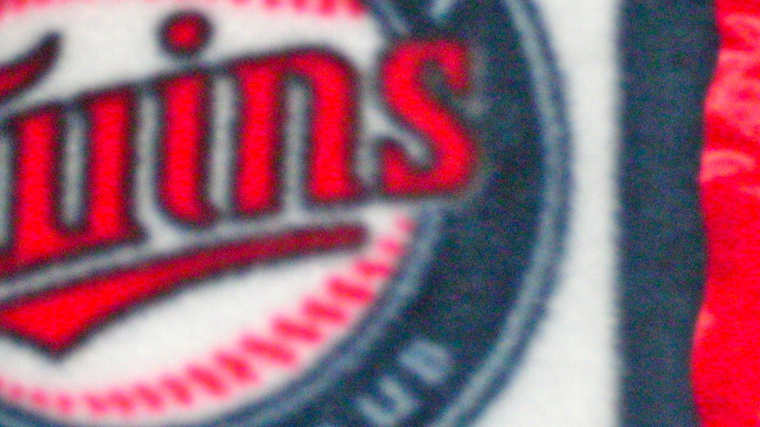 Fleece Pillowcase with MN Twins Block Print