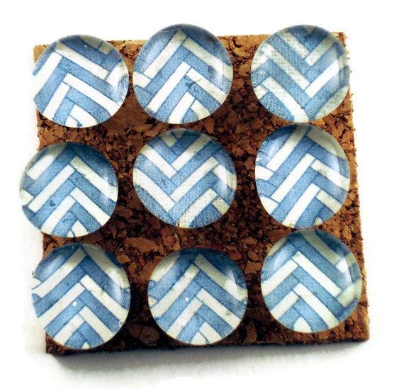 Funky Push Pins Decorative Thumb Tacks Bulletin Board Pins  in  Chambray   (P29)