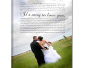 Wedding Photo art Personalized Unique gift for Him or Her  24X36 inch
