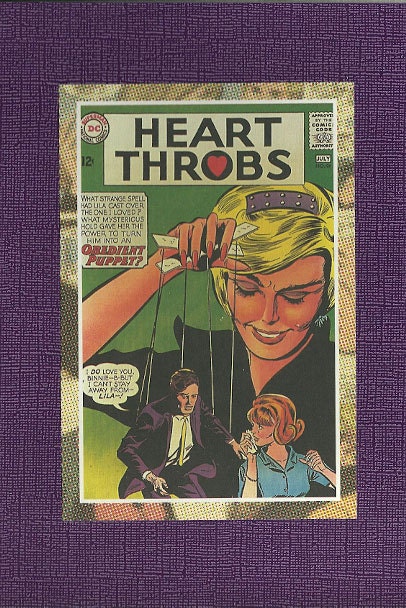 Heart Throbs Pulp Paperback Book Cover - Large Trade Size