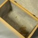 Vintage storage hassock - foot stool - ottoman - container - toy box - toy chest - butterscotch - Cardwood