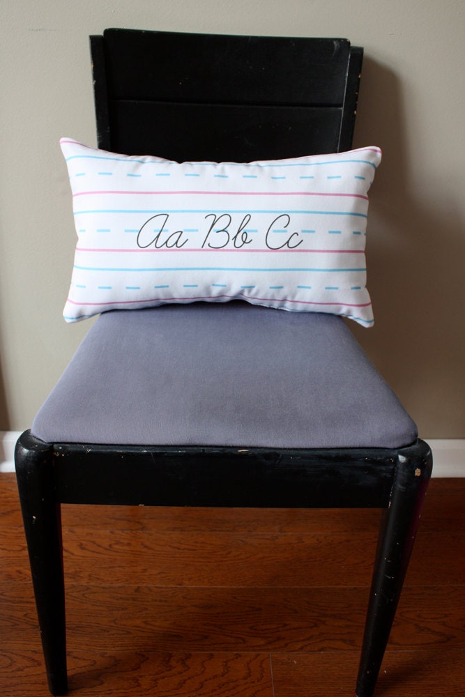 Penmanship Pillow - ABCs, Script