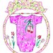 Sophia Ballerina HOT Pink Onesie Dance, Twirl, original art by  Rosanna Hope for Babybonbons