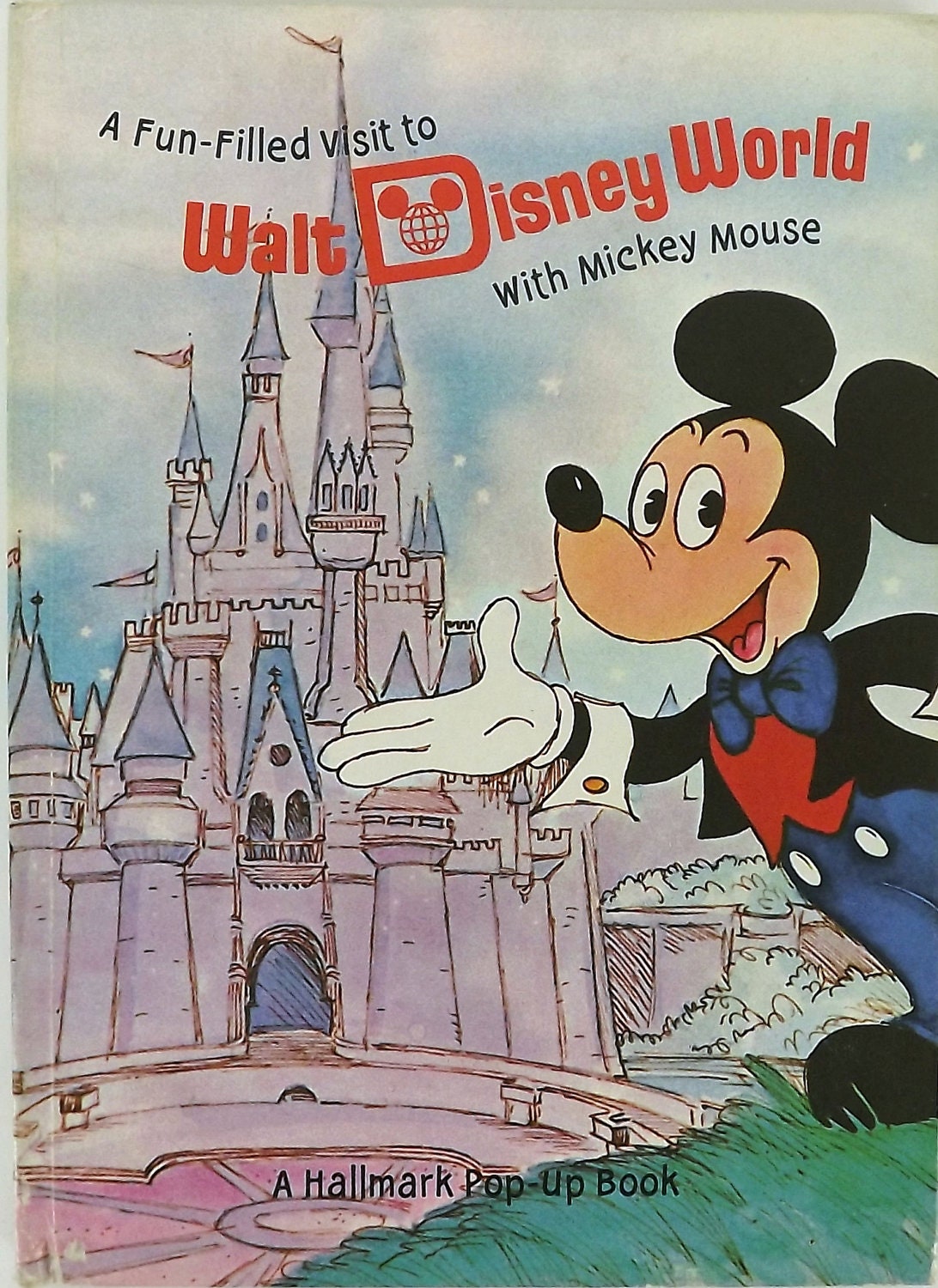 Vintage 70's Pop Up Book, Walt Disney World, Children