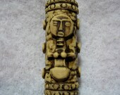 Dread Bead  Ivory Tribal Bead  You Choose Hole Size