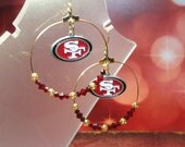 San Francisco 49ers Hoop Earrings