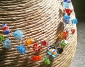 Millefiori Wire Crochet Necklace