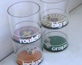 Vintage glasses casino themed cocktail