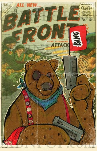 Urbnpop- Limited Edition Original Design Right to bear arms 11x17 Print signed and numbered