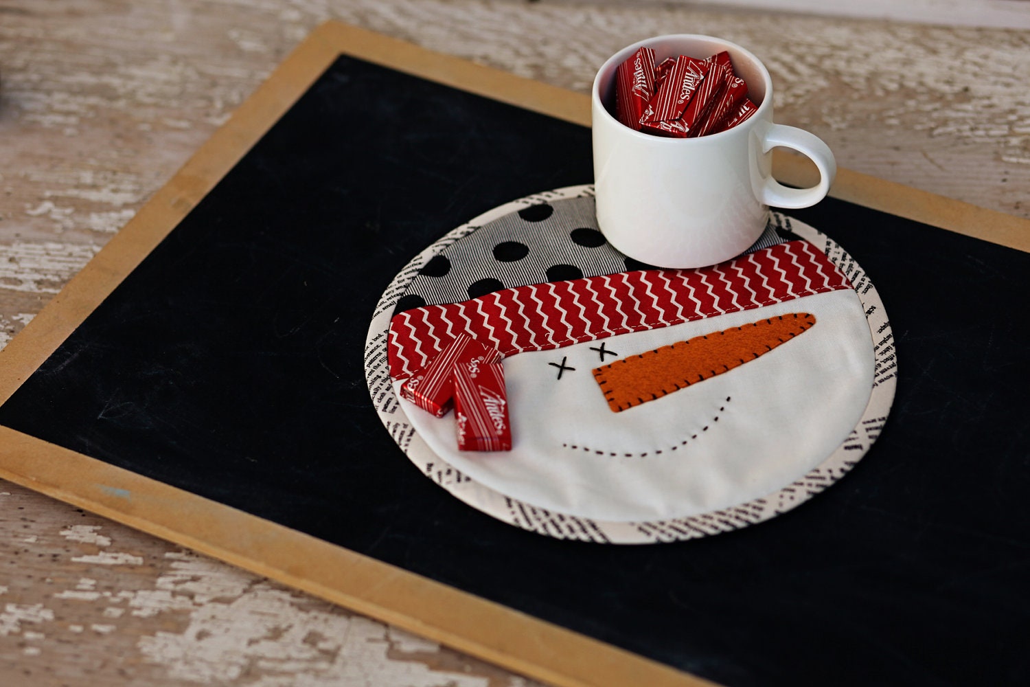 Snowman Mug Mat- Download Pattern