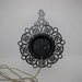 Vintage General Electric Black Filagree Scroll Electric Wall Clock