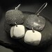 Salt and Pepper - Sterling Silver Earrings