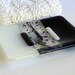 Glass Soap Dish Black and White