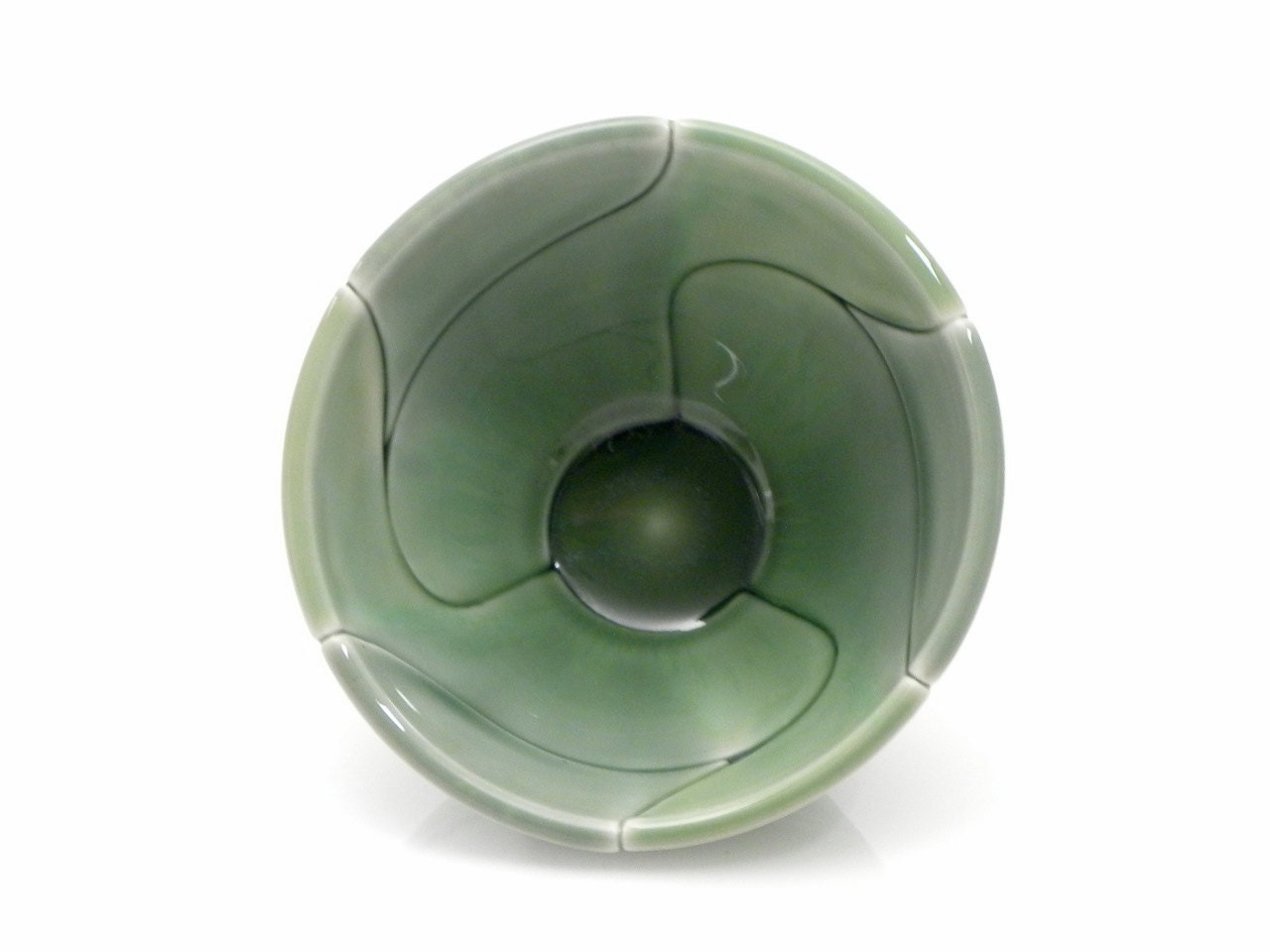 Green Twist Bowl Mini Condiment Size