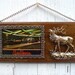 Vintage Las Vegas Souvenir Frame Elk Wood VLV Retro Man Cave Home Bar Lodge Wall Decor Marked Down from 14.00