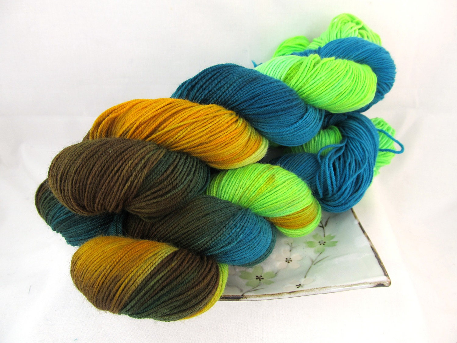 Hand Dyed Sock Yarn, Merilon Sock, Superwash Merino Nylon - Special Handpaints Batch 31