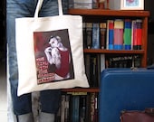 The Girl With The Dragon Tattoo Canvas Tote Bag