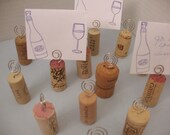 50 Card Holders AND Place Cards Table Number Cards Wine Corks You Pick Image